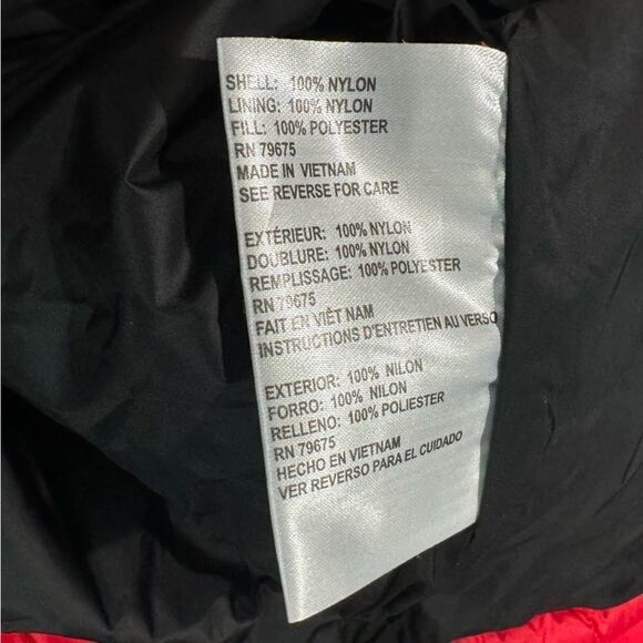 Michael Michael Kors Red Packable Winter Puffer Jacket Women’s Small - Picture 3 of 4